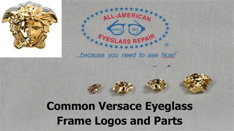 versace eyeglass replacement parts.